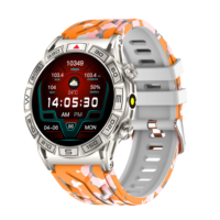 Smart Watch KC80 Men Outdoor 1.43inch Amoled Large Screen Compass Flashlight Bluetooth Call Sports Fitness Tracker Smartwatch