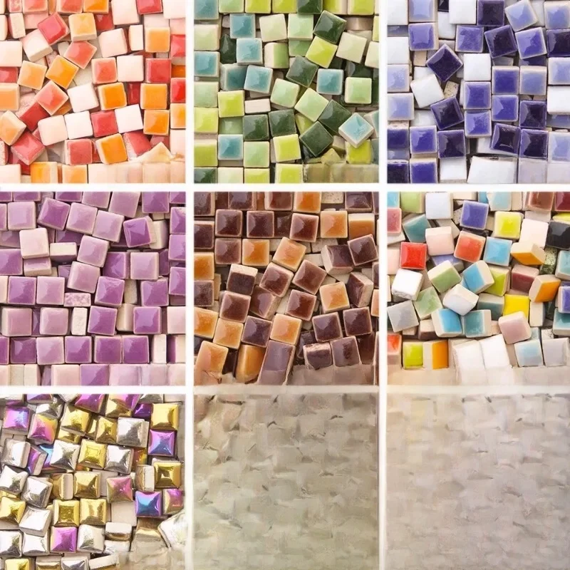 Mini matériau de carrelage en mosaïque, 200g, bricolage, carreaux en céramique, pierre, ornements faits à la main, artisanat mural, décoration de la maison