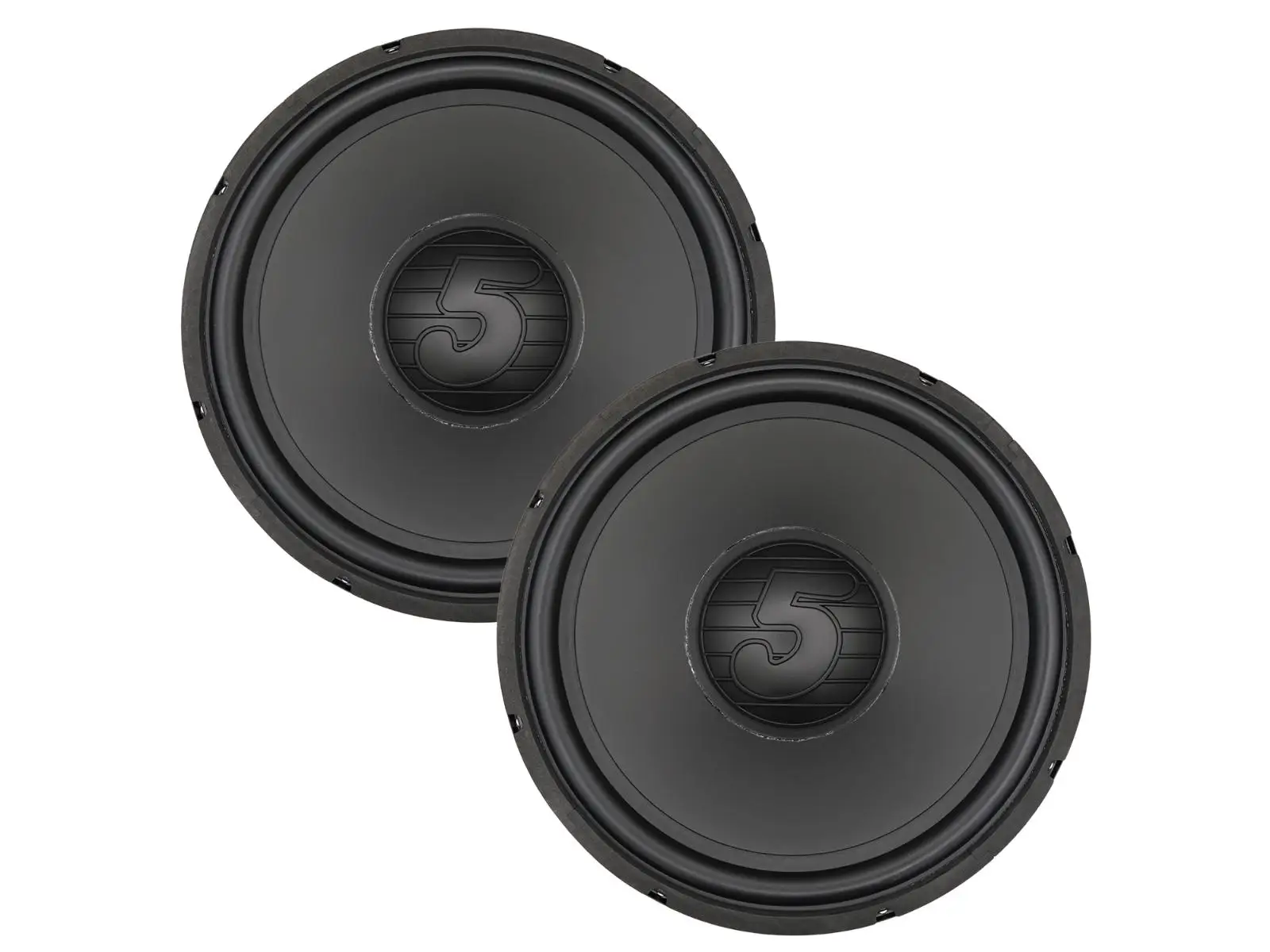 

5 Core 15 Inch Woofer Pair 500W Car Subwoofer 4Ohm Replacement Deep Sub w Poly Cone-WF 15 156 PP 4OHM 2PCS