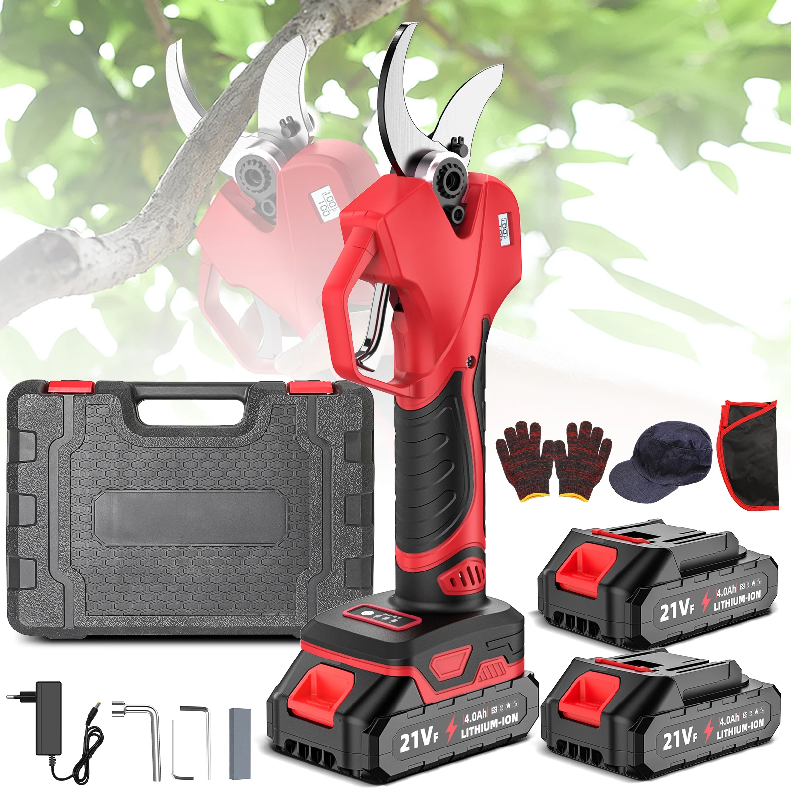 50 mm bürstenlose elektrische Gartenschere, kabellose Gartenschere, Gartenschere für Obstbäume, Schneidwerkzeug für Makita-Akku