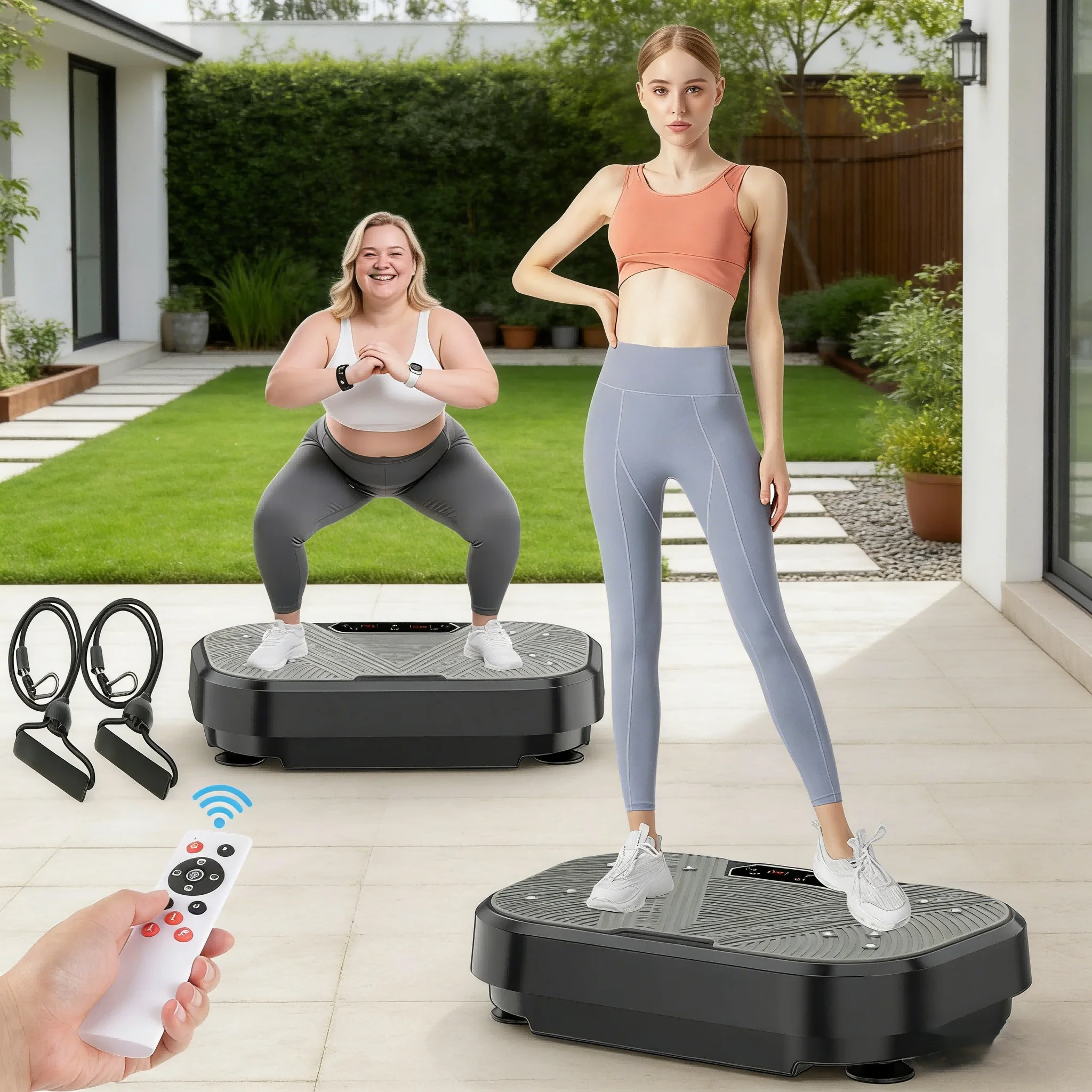 Plateforme vibrante d'exercice à 120 vitesses pour le remodelage corporel complet, intensité réglable, équipement de fitness à domicile pour la combustion des graisses