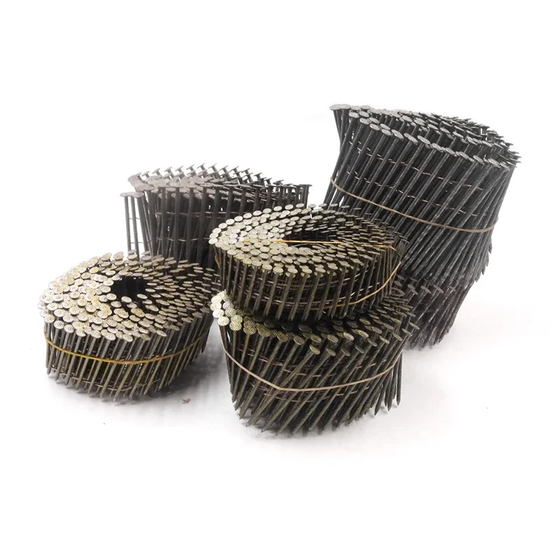 Bobine de fil assemblée N64.Tête ronde, fil résistant à 15, le plus récent, encadrement assemblé, palette en bois, utilisation de odorà clous pneumatique