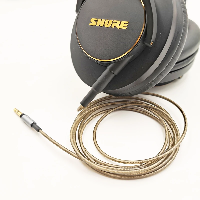 Replacement Upgrade Silver Plated Audio Cable For Shure SRH840A SRH440A headphones