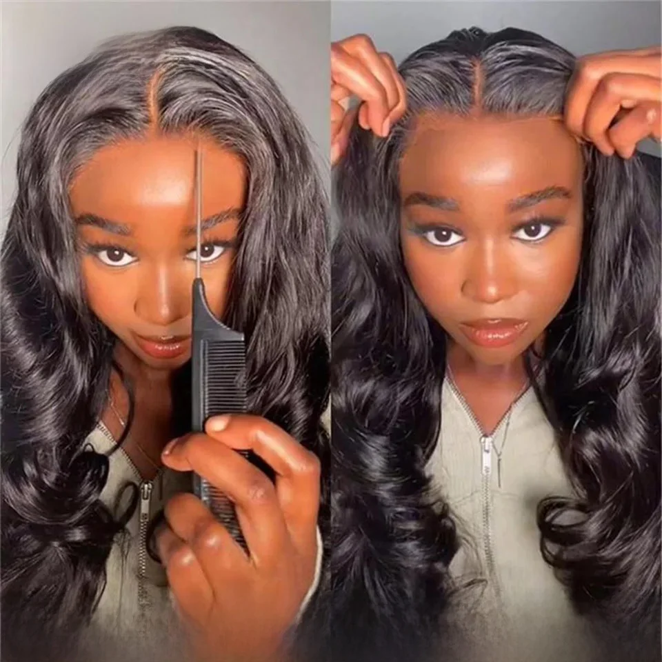 Alipearl Hair Losse Body Pre Styled 4X7 En 5X5 Lace Closure Gluless Pruik Pre Geplukt Klaar Go Human Hair Pruik 5S Install - afbeelding 2