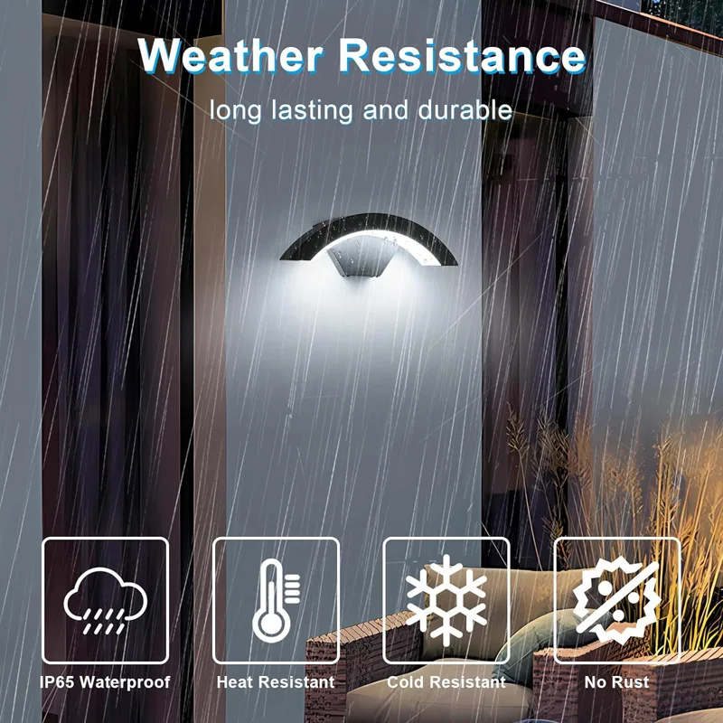 Aluminum LED Wall Lamp Waterproof IP65 Outdoor Garden Lights 18W Interior Wall Light for Bedroom Street Corridor Stairs Lighting