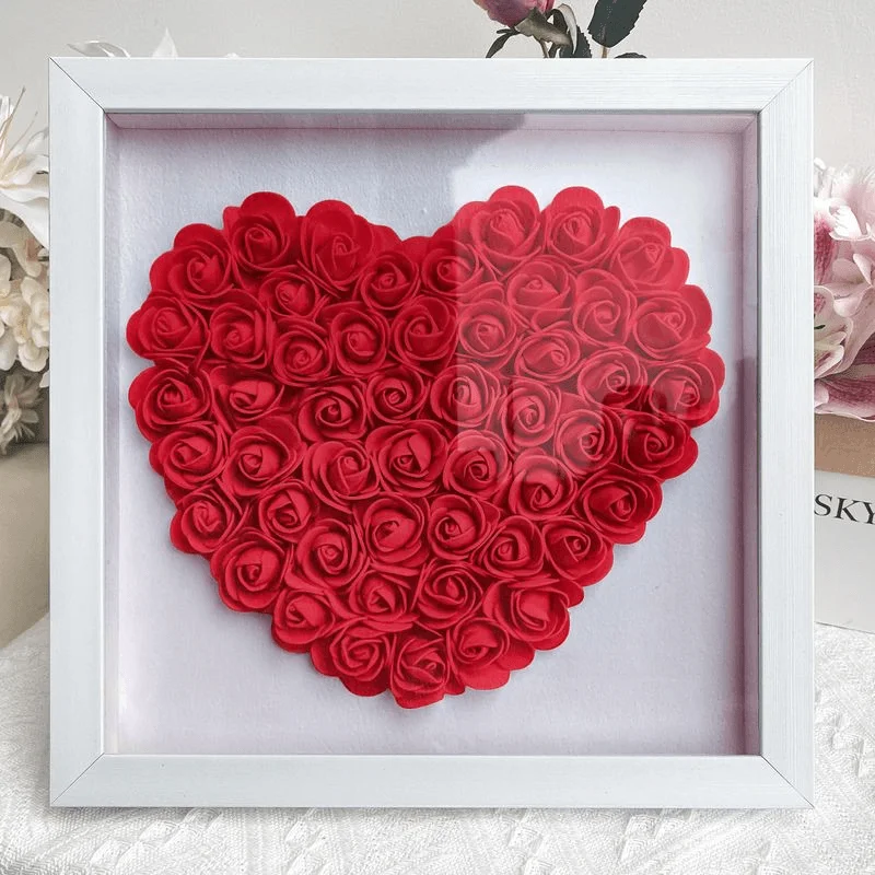 Custom Flower Shadow Box Handcrafted Gift