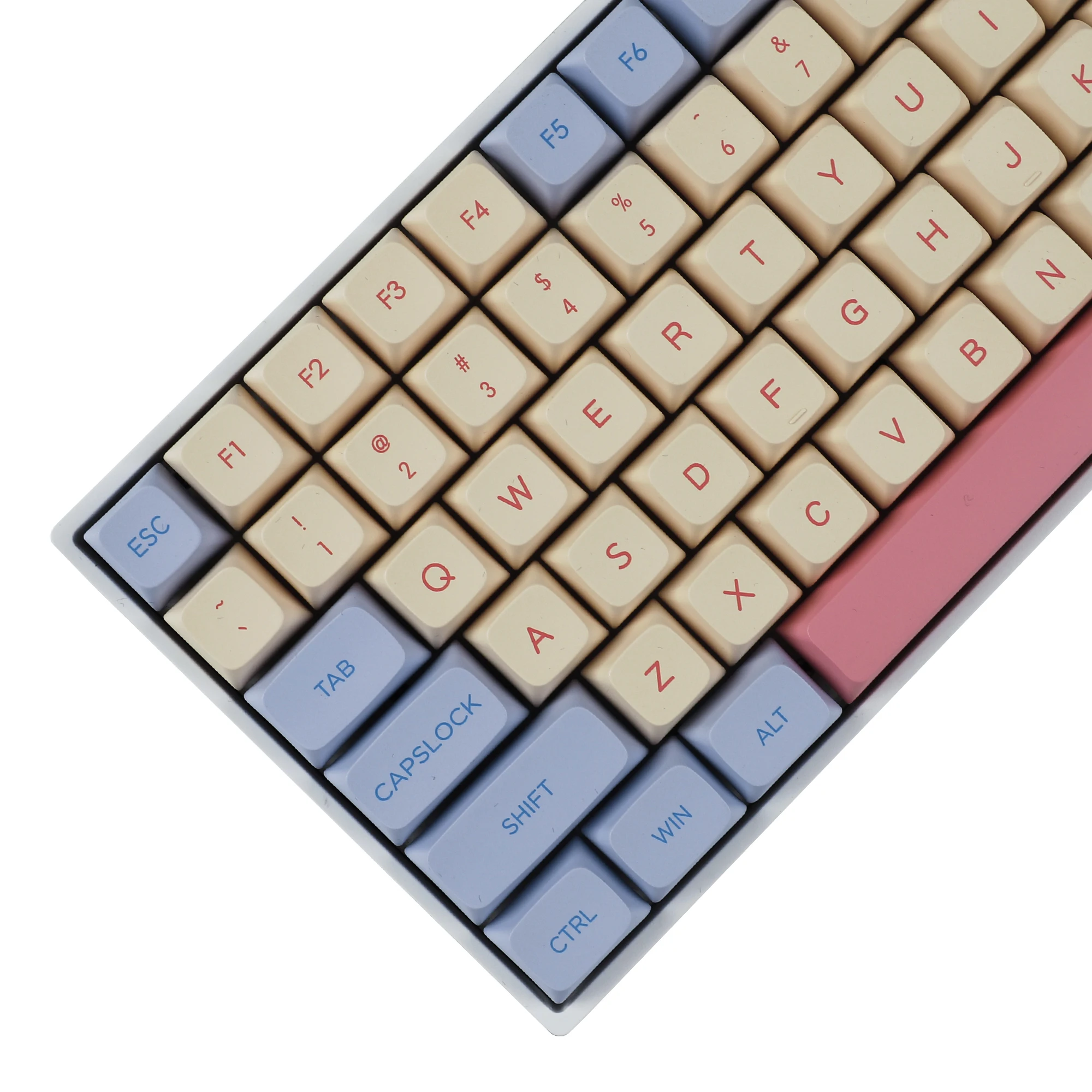 132 Key Dye Sub Marshmallow ZDA PBT Keycap Similar to XDA For MX Keyboard 104 87 61 Melody 96 KBD75 ID80 GK64 68