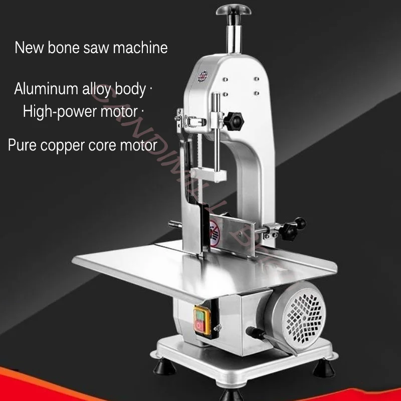 Commercial Butcher Saw Machine Electric Fat Cattle Mutton Cutting Bone Sawing Trotters Steak Hot Pot Frozen Meat Planing Slices