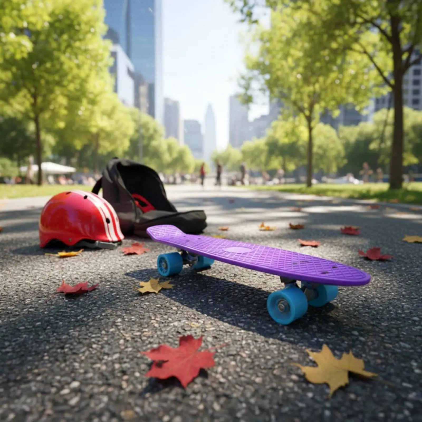 Penny Board Buntes Skateboard Leichtgewichtiges 27 Zoll Cruiser-Skateboard für Anfänger, Outdoor, Reisen – Detail 5