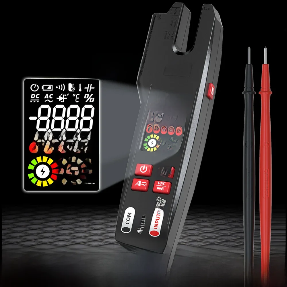 BSIDE Professional Digital Clamp Meter U6 Fork 600A Ammeter Pliers T-RMS DC AC Current OpenJaw Electrical Tester Auto Multimeter