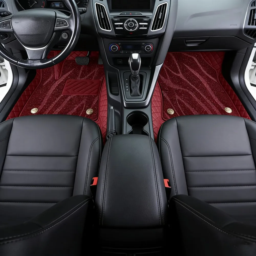 Alfombrillas Europeas de Doble Capa para Subaru Forester SK 2018-2026, 5 Asientos, Alfombrilla 5D de Cobertura Total, Protección para Todo Clima