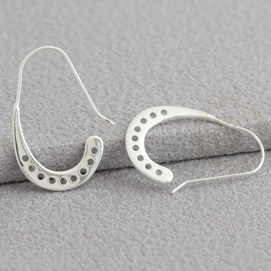 DIY Supply-2 قطعة من مكونات القرط المصنوعة من النحاس الصلب - غير منتظمة 32.9 × 21.5 مم (4921C-8)