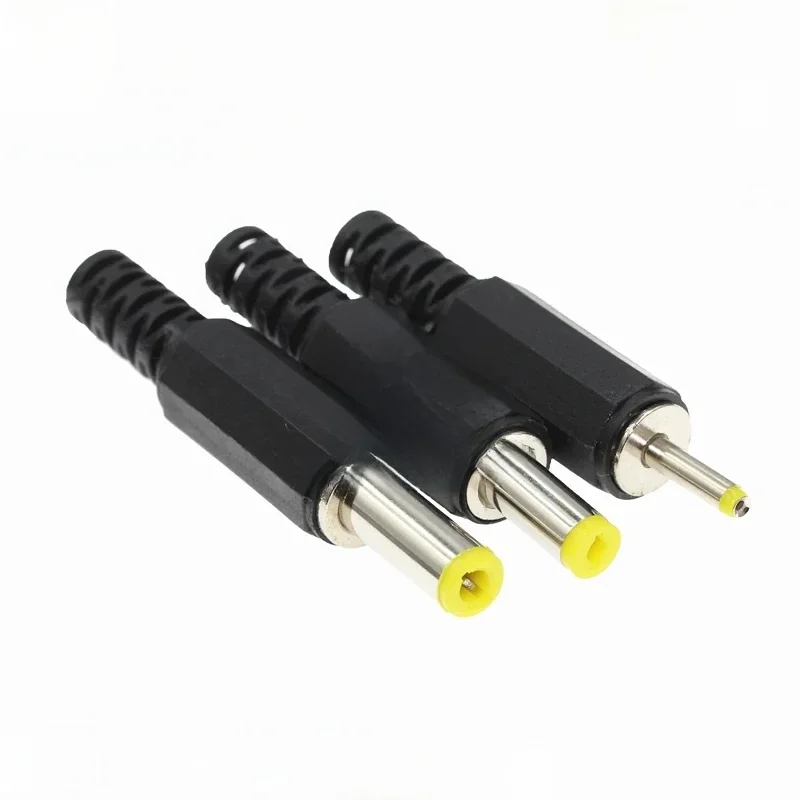 10 pièces prise adaptateur d'alimentation cc 5.5*2.1mm connecteur de prise cc ligne de soudage prise mâle 5.5x2.5 4.8 1.7 1.35 0.7MM