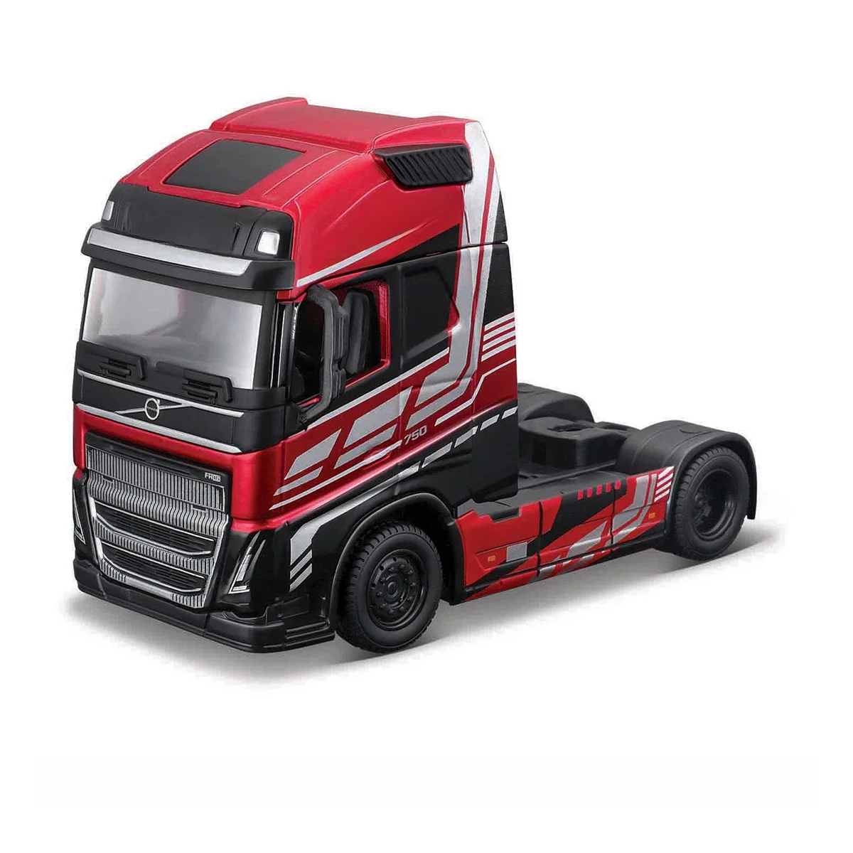 Bburago 1:43 Volvo FH16 Globetrotter 750 XXL M-B Actros 4X2 Schwere Zugmaschine Rot Kopf Druckguss