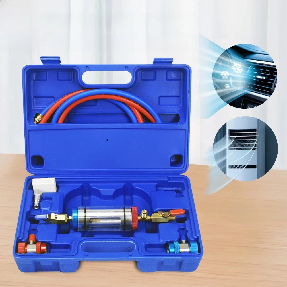 Automotive Air Conditioning Compressor Oil Filter Air Conditioning Refrigerant Oil Analyzer Refrigeration Oil Filler Purifier