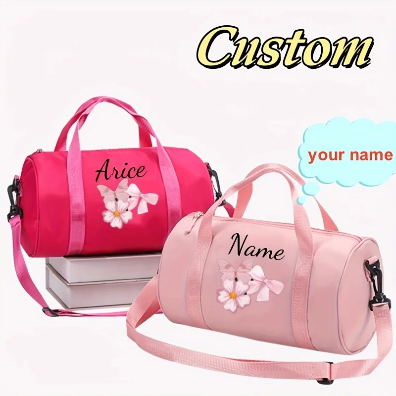 Custom Balance for Personalized Ballet Dance Bag,Name & Lucky Number,Lightweight Nylon,Suitable for Dance Classes,School, Travel