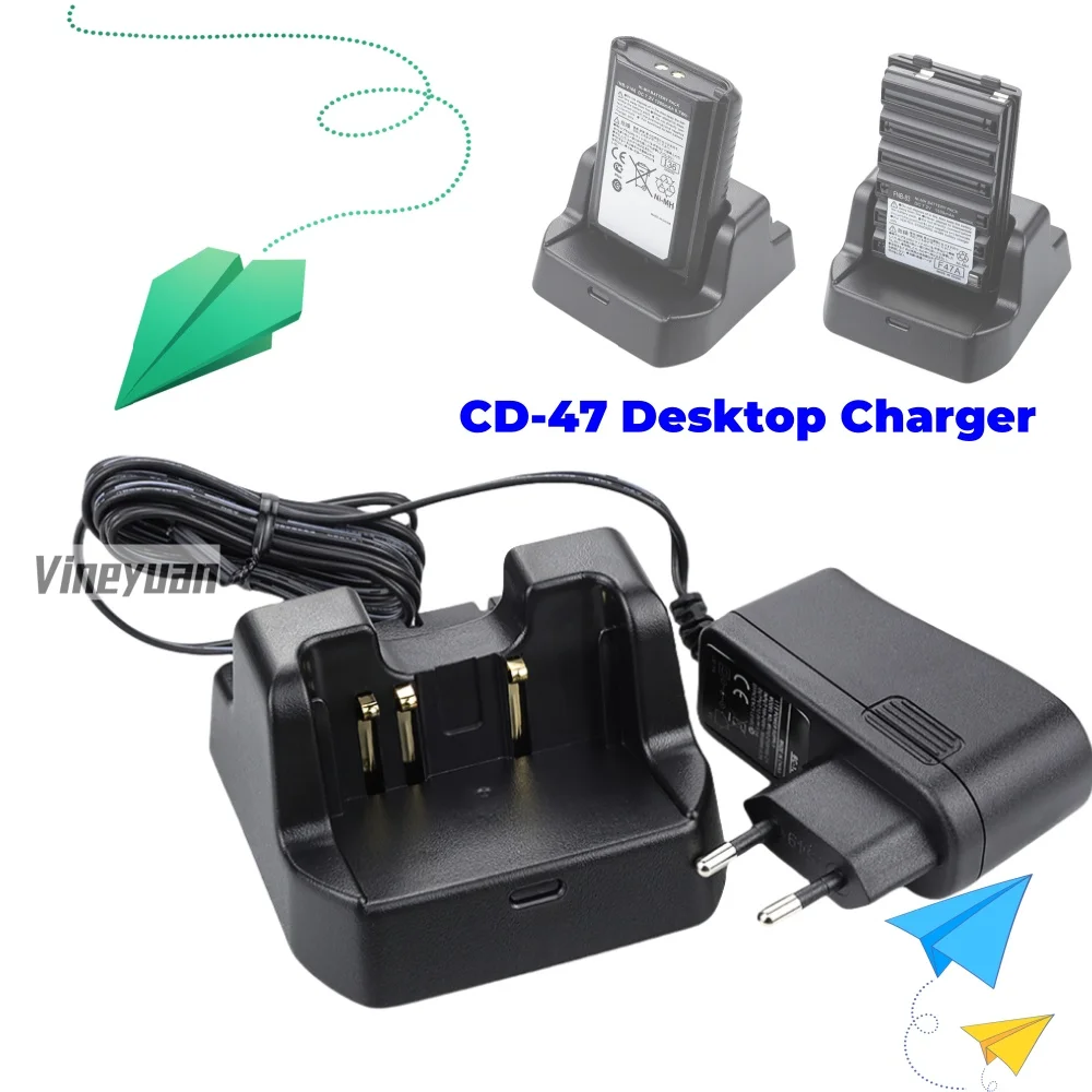 CD-47 Charger For Yaesu Vertex FT-60R FT60 VX 160 VX 168 VX-120 VX-150 VX-180 VXA-220 FT-270R HX270 HX270S HX370S Radio FNB-83