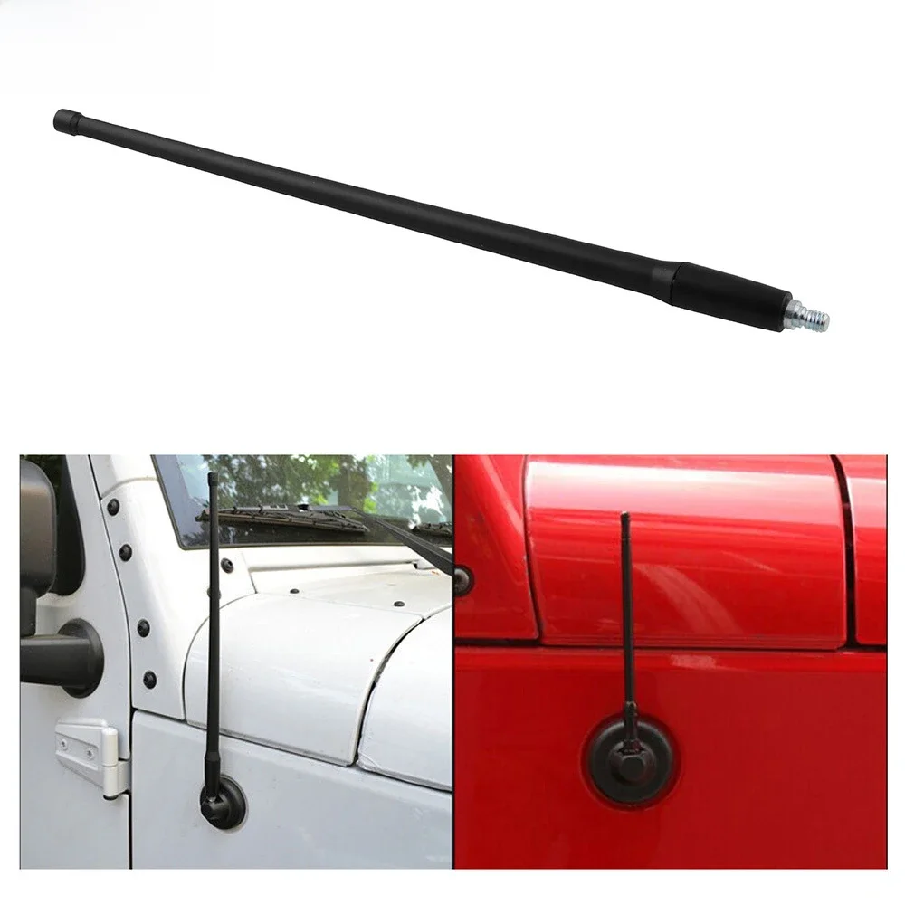 Antena radiowa Reflex 13" AM FM do Jeep Wrangler JK JL 2007 2008 2009 2010 2011 2012 2013 2014 2015 2016 2017 2018 Rugged Ridge — zdjęcie 2