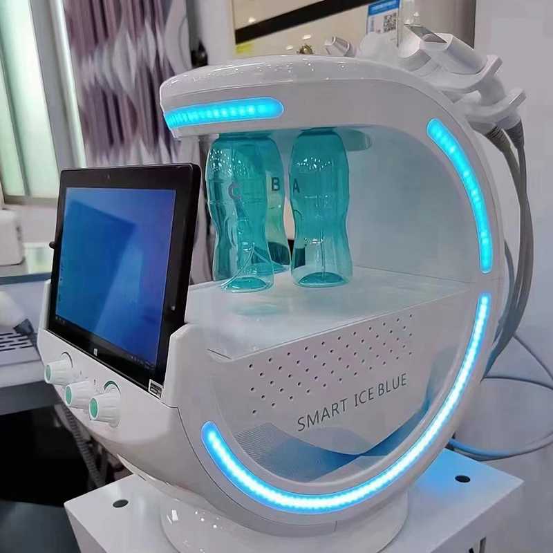 سخونة هيدرو الأكسجين أكوا قشر جلدي تنظيف الوجه 7 في 1 آلة هيدرو للوجه هيدروسكين #4