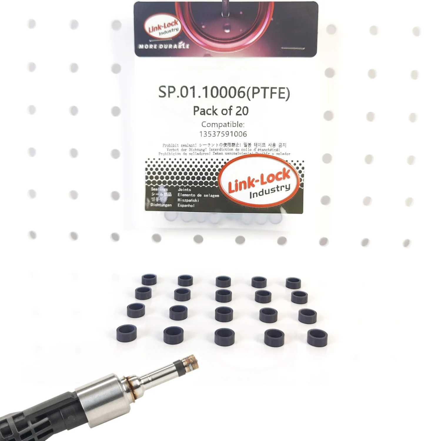 

20 шт. PTFE SP.01.10006, ремонтная прокладка распылительного клапана, пластиковая втулка 13537591006 для BMW N20 N55 B38 B48 B58