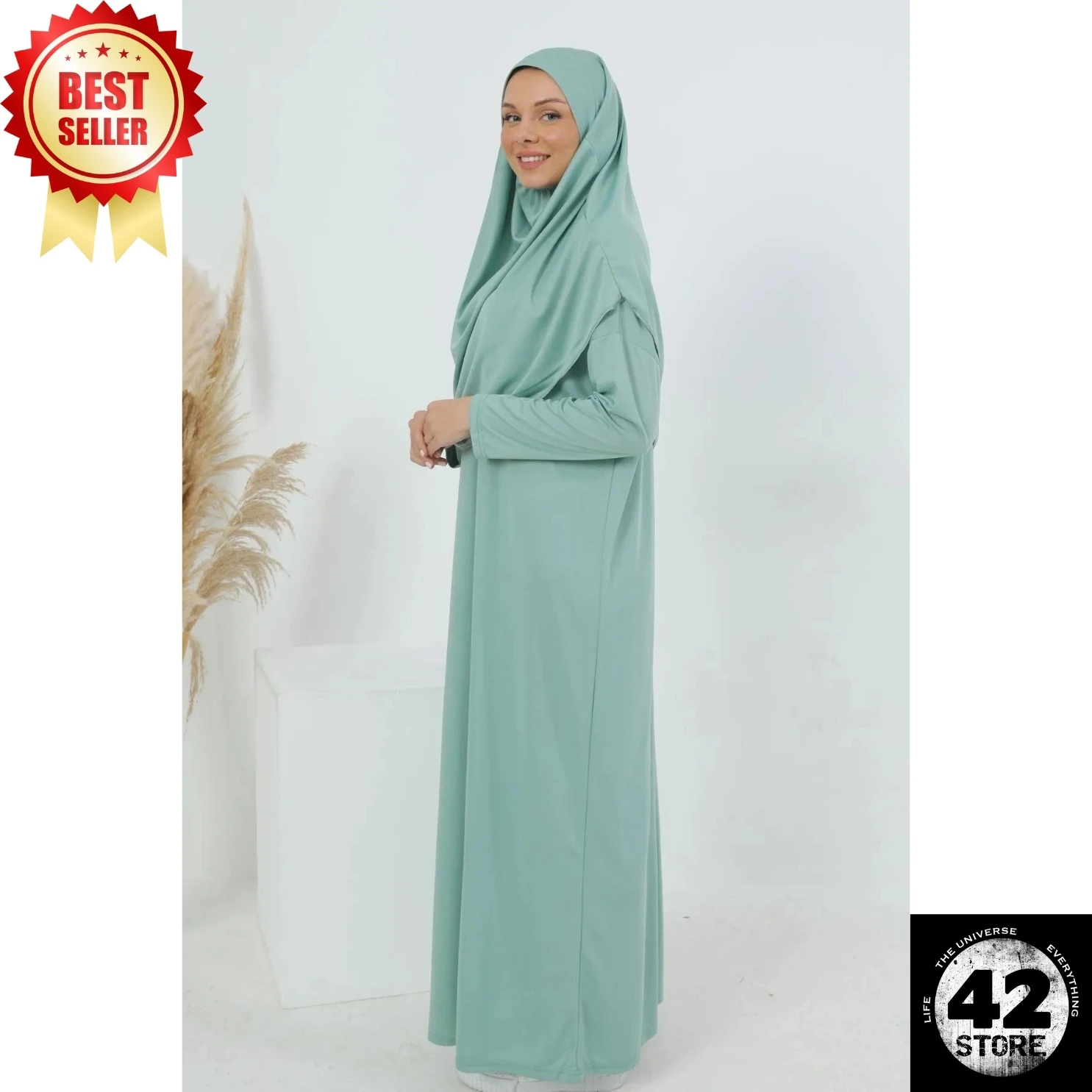 Muslim Fashion One-Piece Length Prayer Dress