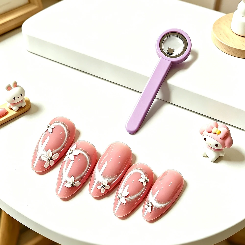 Klimonla Nagel-Katzenaugen-Magnetstab, stark magnetisch, Nagelkunst-Zubehör für hochwertigen Halo-Effekt, magnetisches Maniküre-Design-Werkzeug – Detail 8