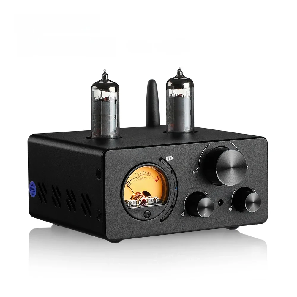AIYIMA Audio T9 Bluetooth 5.0 Wzmacniacz lampowy USB DAC Odbiornik stereo COAX/OPT HiFi Domowy wzmacniacz audio cyfrowy z miernikiem VU 100W — zdjęcie 2