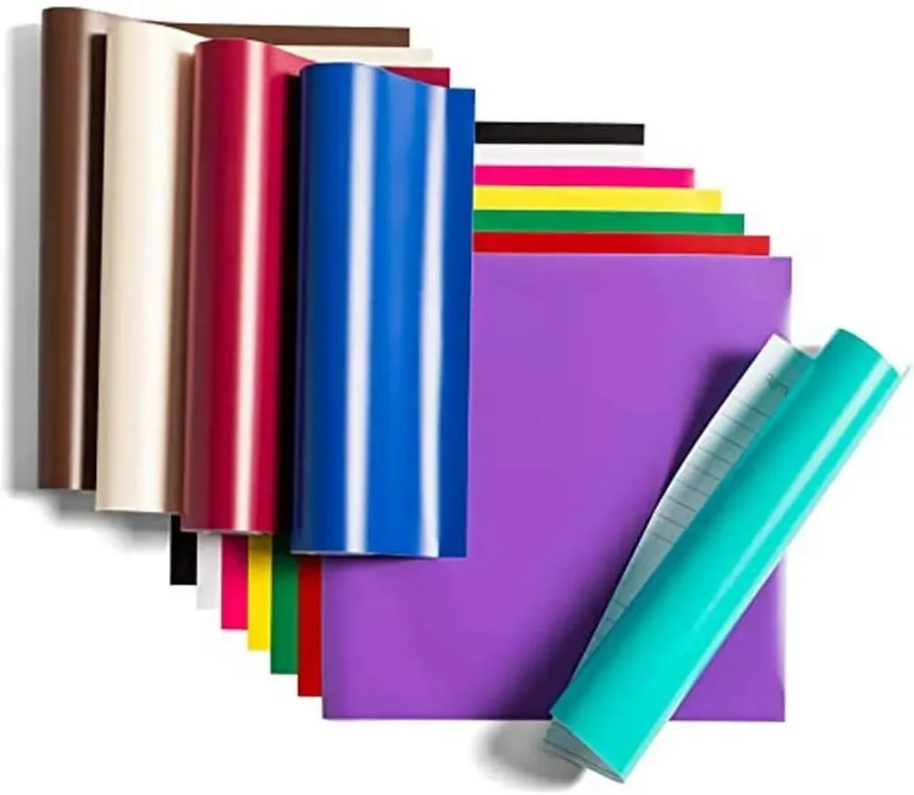 Rouleau de vinyle Permanent artisanal adhésif multicolore, Film de lettrage, tasse, autocollant en verre, carte de noël, Film auto-adhésif pour bricolage