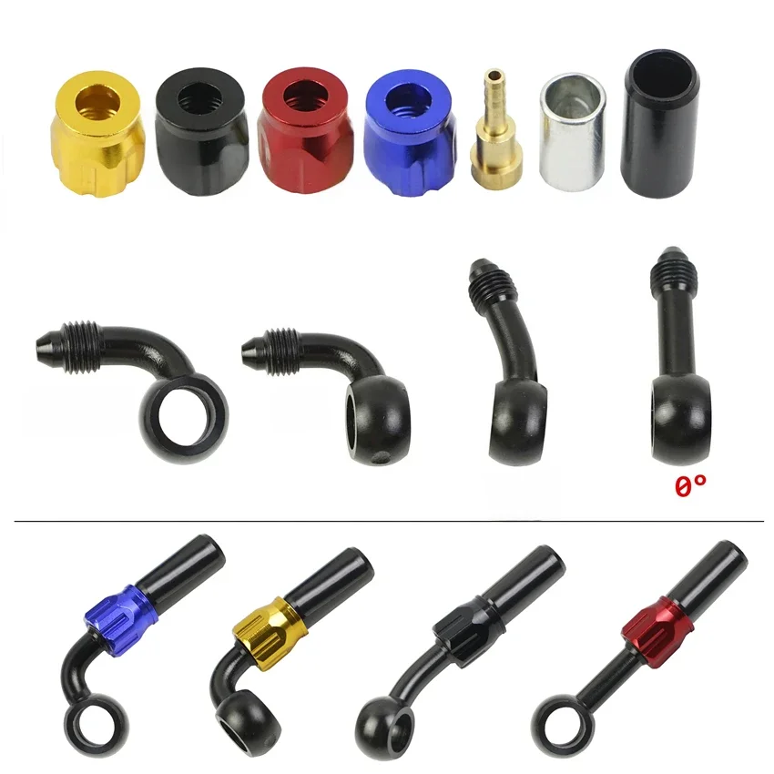 AliExpress NONE Brake Banjo Fitting Remove Aluminum Moto hydraulic Reinforced Brake Clutch Oil Hose Line AN3 for Motorcycle ATV Dirt Bike Buggy