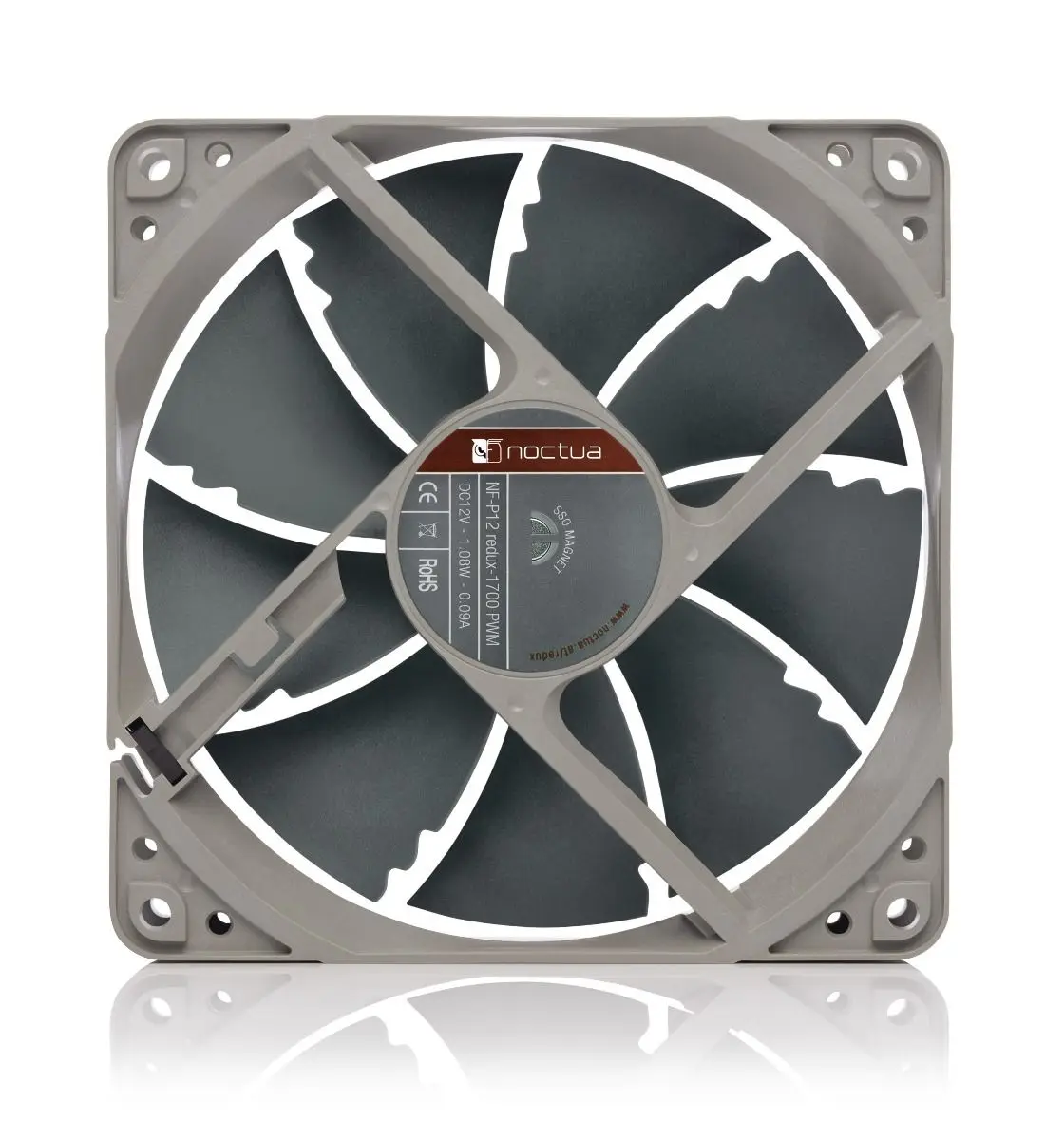 Noctua NF-P12 redux 120 مللي متر PWM 4Pin حافظة كمبيوتر مروحة صامتة 25.1dBA 12 سنتيمتر وحدة المعالجة المركزية مراوح التبريد 12 فولت سرعة ضبط مروحة مشعاع تبريد