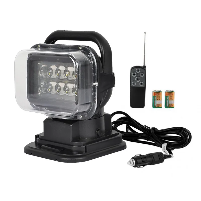 

12V Marine Boat Yacht LED Searchlight Car Offroad Truck Emergency LED Search Light Outdoor Hunting Camping Remote Spot Lamp