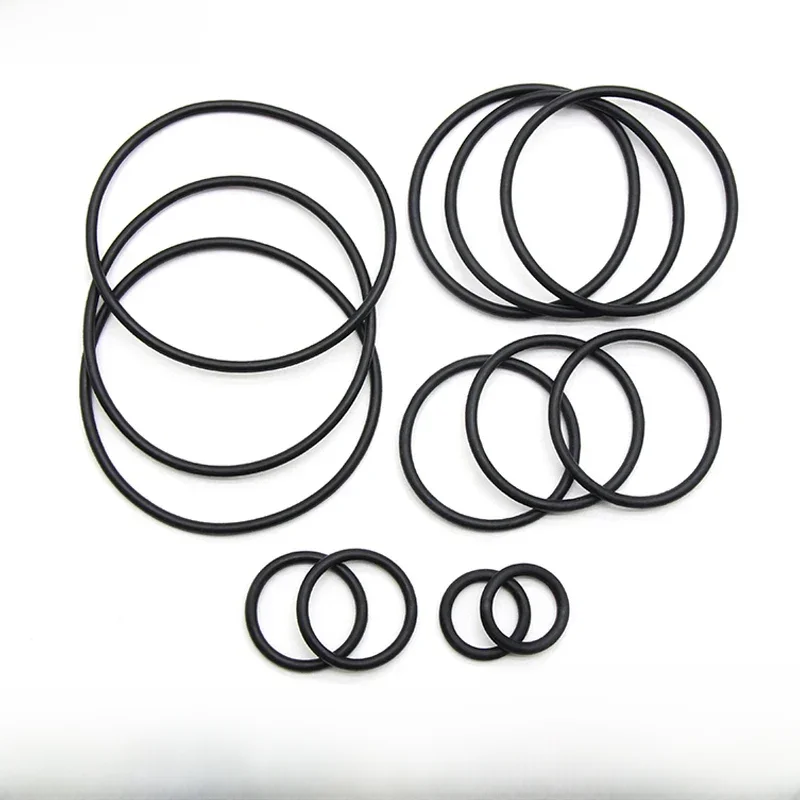 Joint torique NBR CS 2mm OD 5mm ~ 150mm, 10/50 pièces, entretoise en caoutchouc Nitrile butadiène, rondelle résistante à l'huile, forme ronde noire