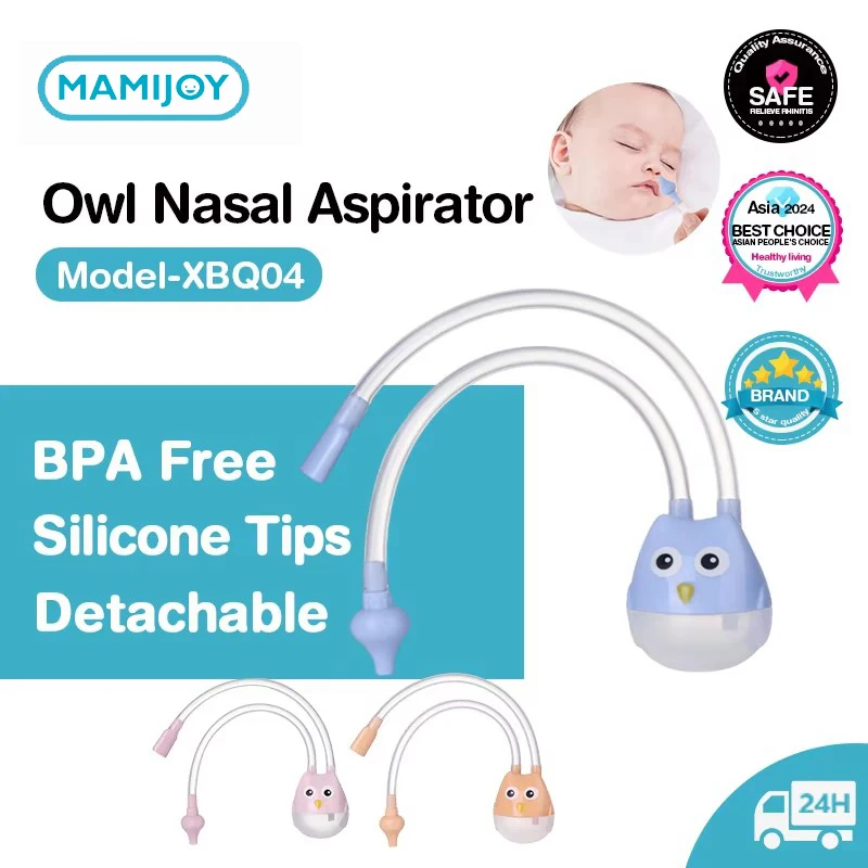 MAMIJOY Baby Nasal Aspirator Nose Cleaner Sucker Suction Tool Protection Baby Mouth Nasal Suction Cleaning Sucker Device XBQ04