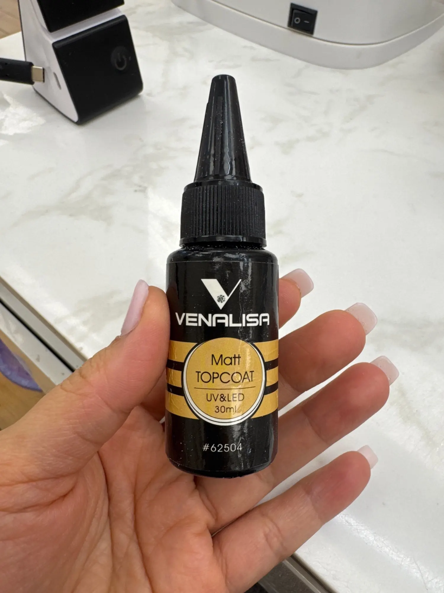 VENALISA 7.5/30ml TPO FREE Primer Base Coat No-wipe Matt Topcoat Reinforce Glossy Tempered UV LED Long Lasting Nail Gel photo review