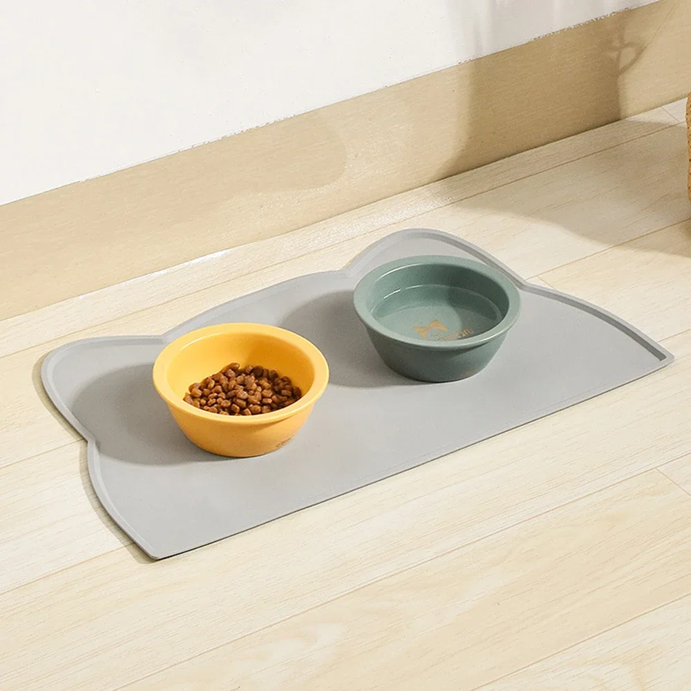 Placemats para Animais, Impermeáveis e Antiderrapantes, Evitar Derramamentos de Alimentos e Água,
