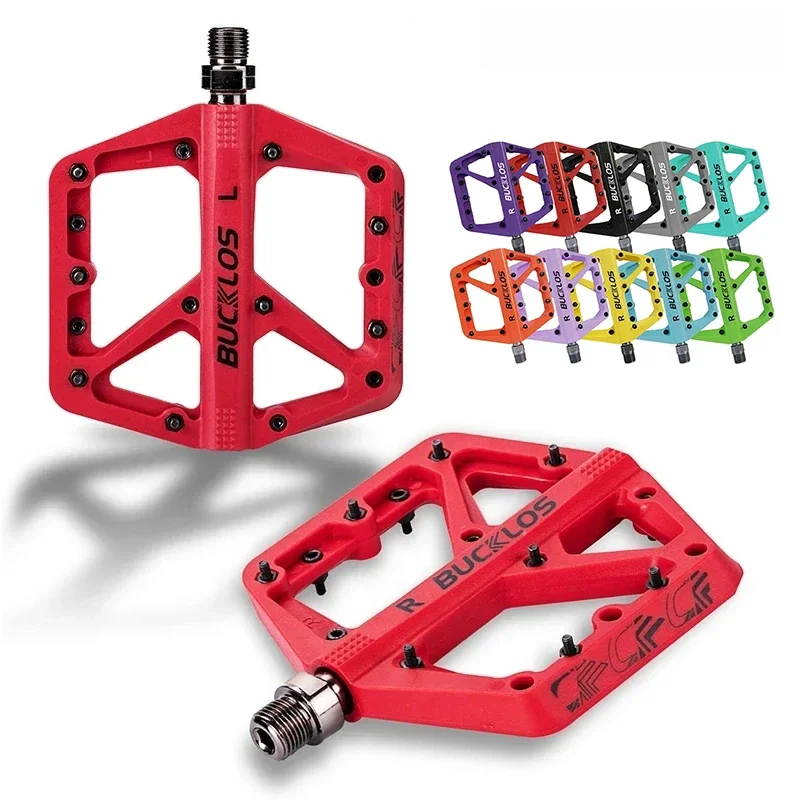 AliExpress BUCKLOS MTB Bike Pedals Sealed Bearing Mountain Road Bicycle Flat Pedal Platform Ultralight 9 16'' Platform Pedals Bicycle Part