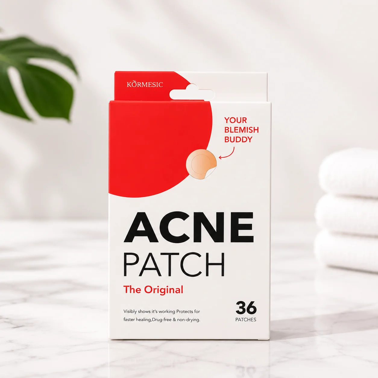 Invisible Acne Patch Hydrocolloid Pimple Stickers 36pcs Fast Healing Spot Treatment Patch for Facial Skin Care