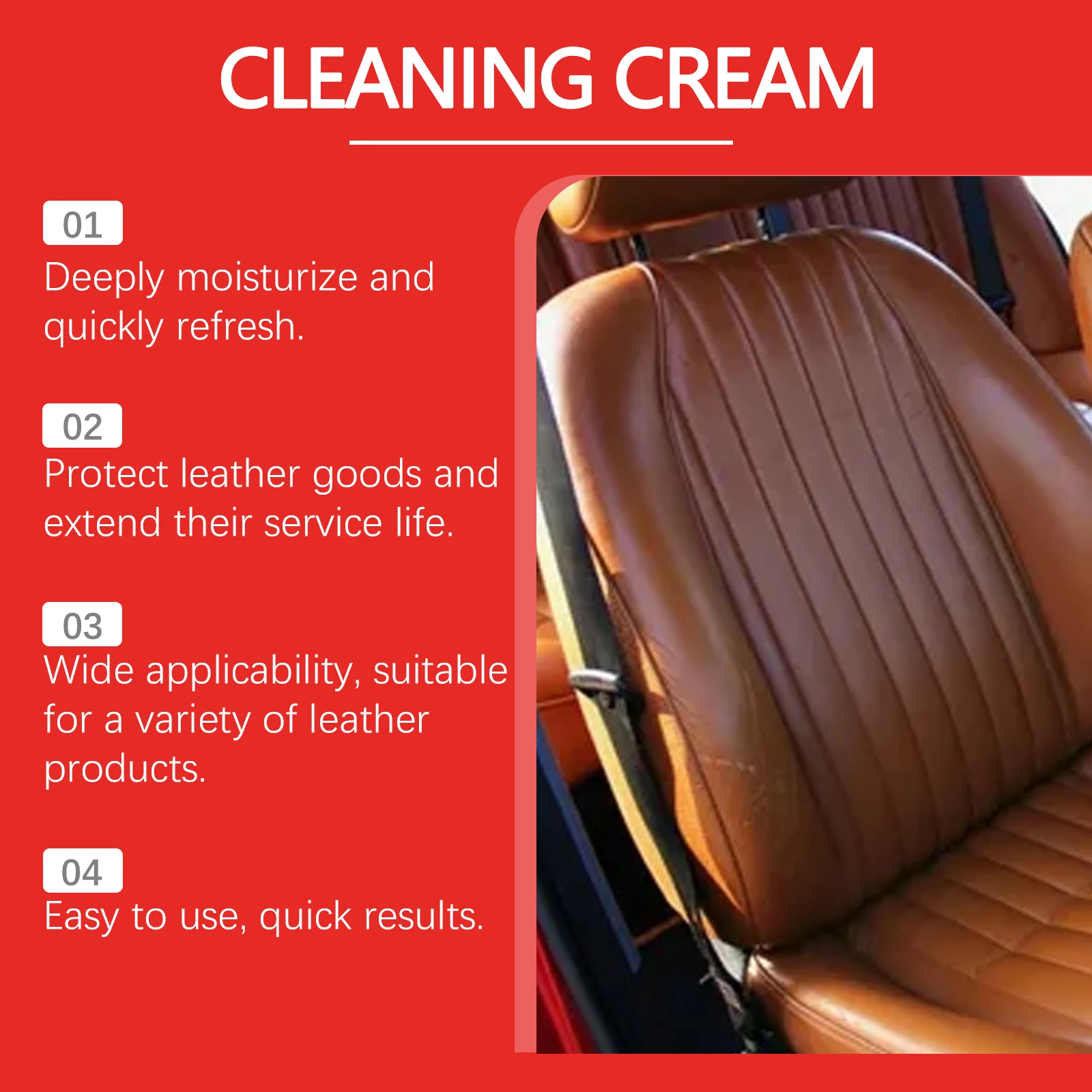 ครีมทำความสะอาดภายในรถยนต์เรย์ฮง บำรุงรักษาหนัง คืนสีเดิม ให้เงางาม ขัดเงาภายในรถยนต์ทุกวัน