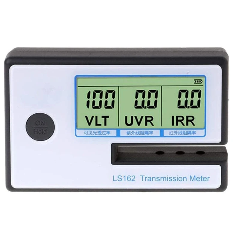 3 in 1 Solar Film Transmission Meter Window Tint Meter with UV IR Rejection Visible Light Transmittance Meter VL 550nm UV 365nm