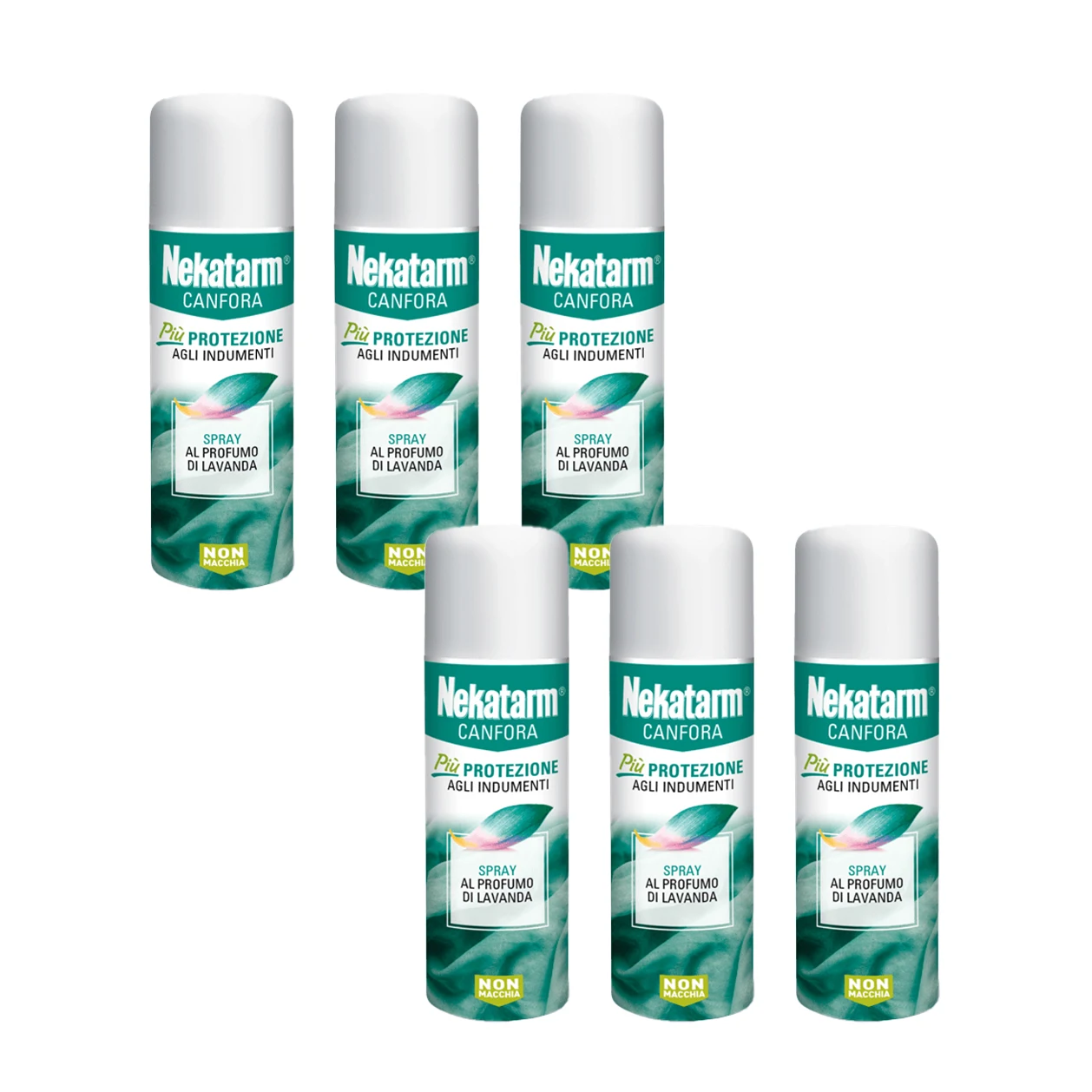 Nekatarm Canfora Spray 200ml Profumo Lavanda Formato 2x200ml o 6x200ml