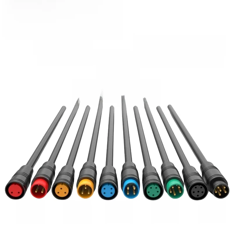 AliExpress 5/20/100 PCS M6 M8 Julet Sensor Waterproof Electric Bicycle Butt Joint Plug Male Female Ebike Display Cable Connector Wire 20cm