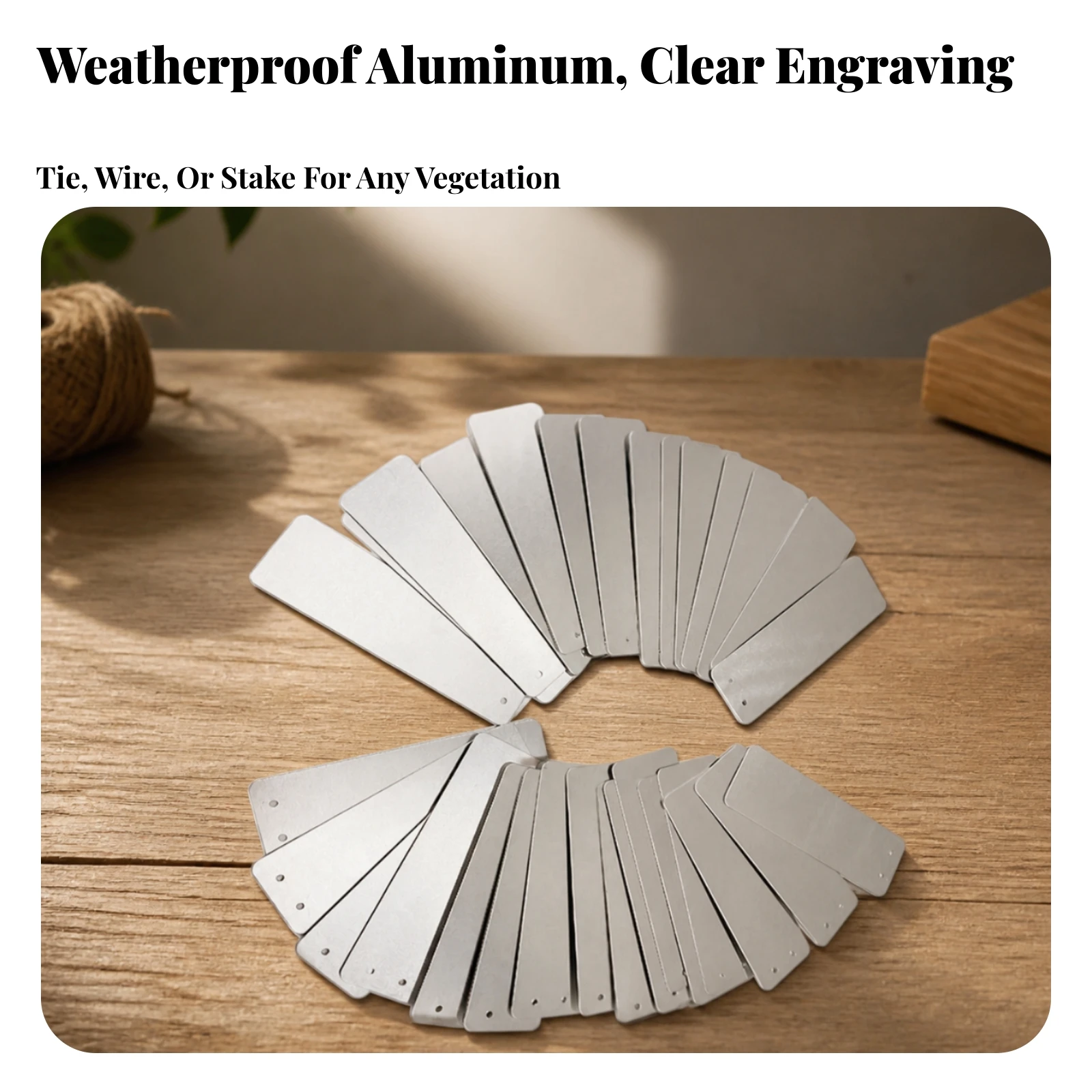 Lightweight Aluminum Plant Tag Labels Writable Durable Metal Gardening Identifying Tags for Easy Plant Management