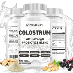 Colostrum Capsules - 40% LgG - Supports Intestinal Digestion and Immune Health Improve Focus, Skin, Gut Health - 120 Capsules