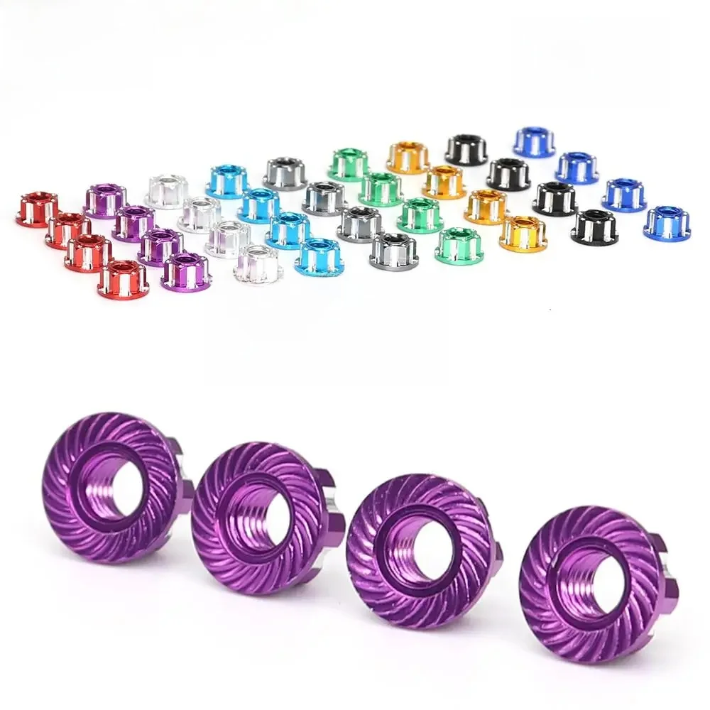 Écrou de pneu M4 en alliage d'aluminium pour TRAXXAS TRX4 TRX6 axial scx10 HSP YOKOMO D90 D110 Slash, 1/10 RC, 4 pièces