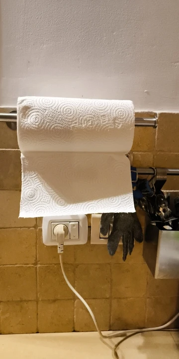Kitchen Paper Towel Holder Adhesive Tissue Hanger Toilet Roll Paper Dispenser Cabinet Storage Napkin Rack Bathroom Accessories photo review