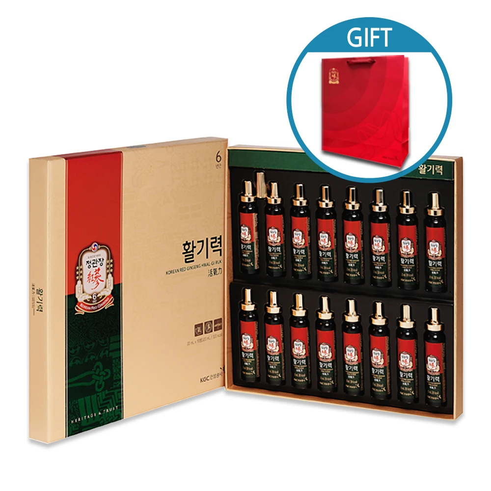 Chung Gwon Jang's vitality 20ML 16 mouth 3 set-6 year old red ginseng gift set red ginseng won red ginseng gold