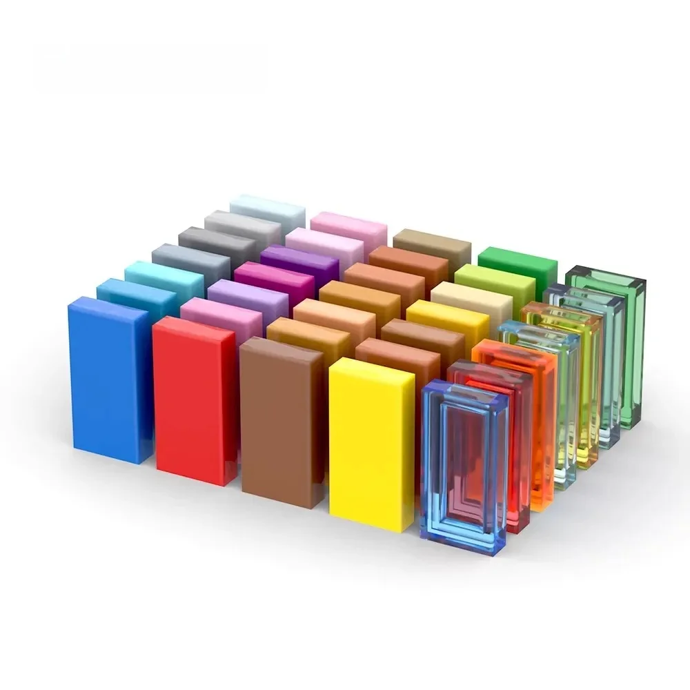 Pièces MOC 3069 carrelage 1x2 avec rainure, briques compatibles, blocs de construction à assembler, particules, Puzzle pour enfant, jouet cérébral, cadeau, 20 pièces