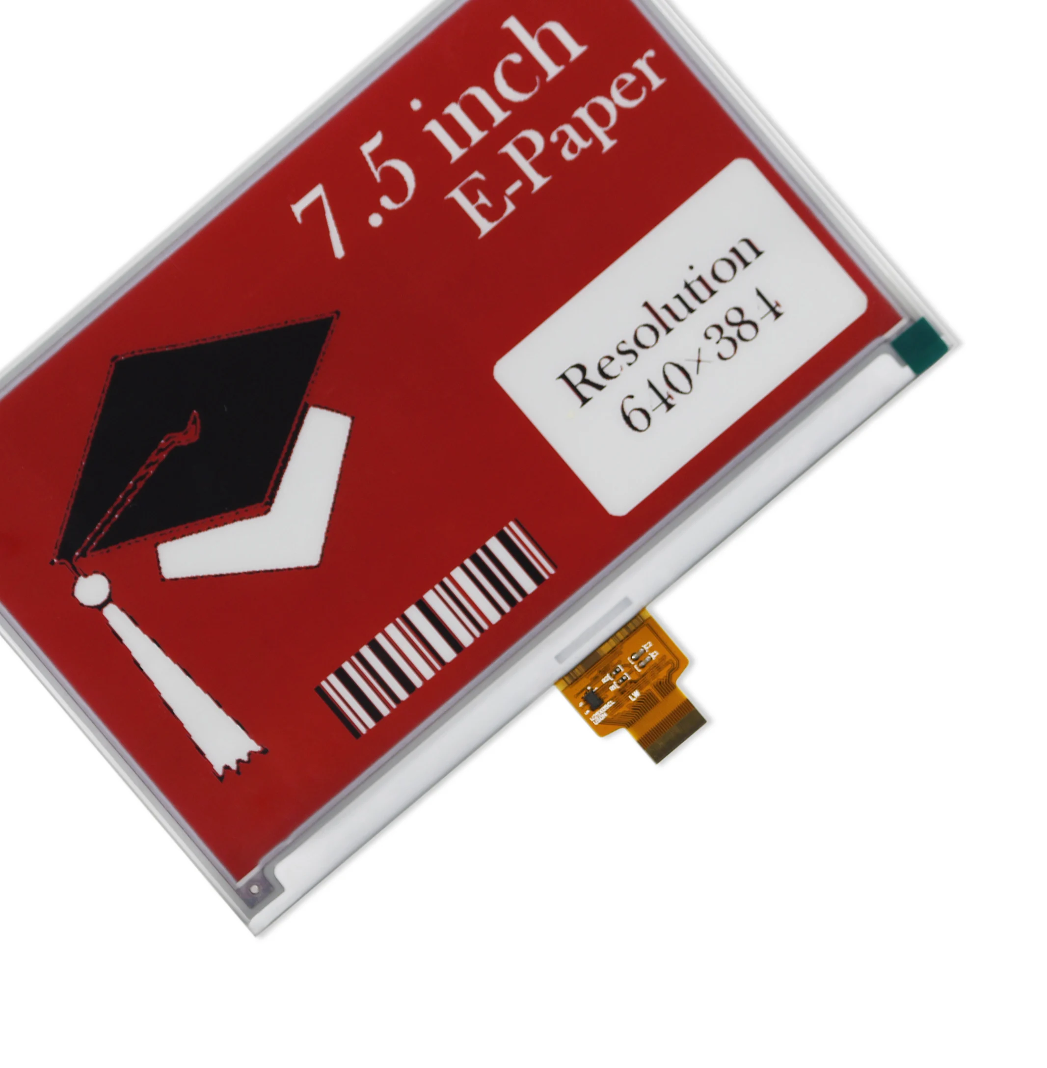 WF0583CZ09 7.5inch E-Ink Display HAT 640x384 Resolution SPI interface Compatible with Raspberry Pi 3B/3B+/Zero