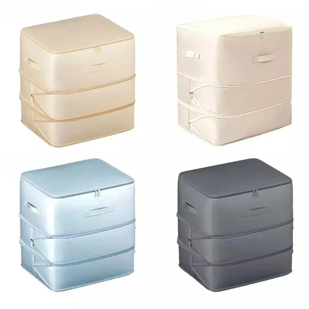 Ultra Space Saving Self Organizer Condense Torba do przechowywania kołdry na koce Pościel Składana torba do przechowywania do przenoszenia w podróży — zdjęcie 2