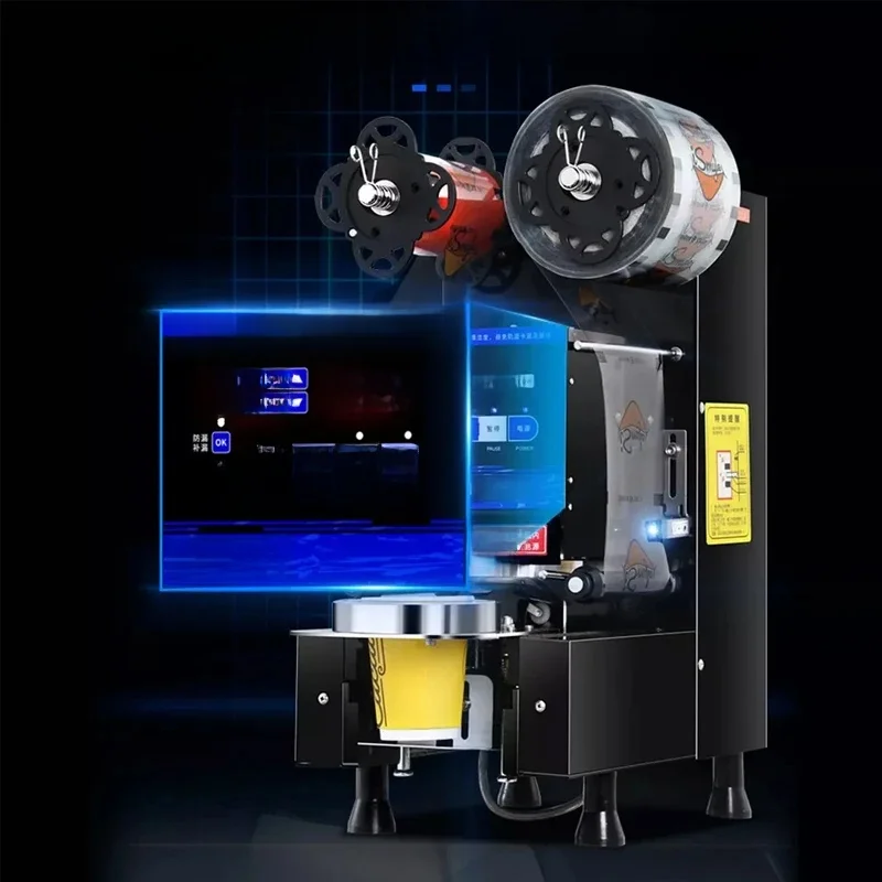 Milk Tea Sealing Machine Paper Cup/Plastic Cup Sealing Machine Microcomputer Controlled Sealing Machine